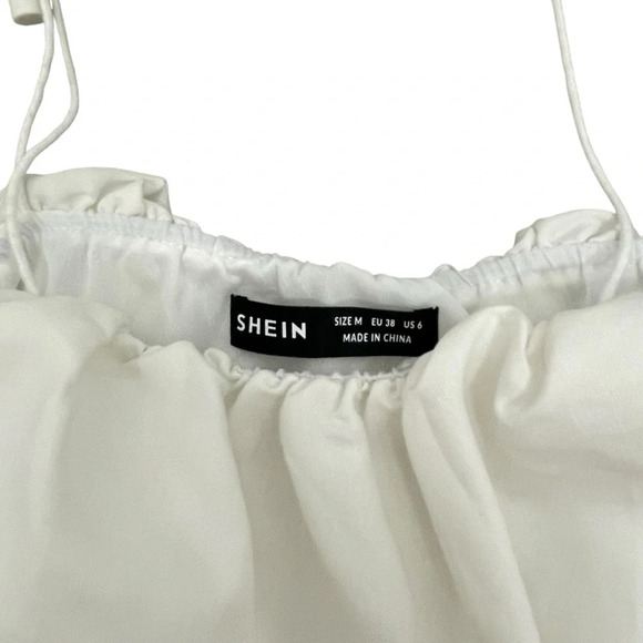 Sweet Thing Bubble Crop Top in White Size M - Picture 4 of 6